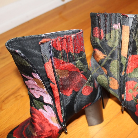Jeffrey Campbell Floral Boots - 8 - Picture 2 of 5